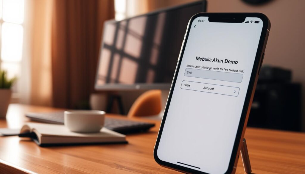 membuka akun demo